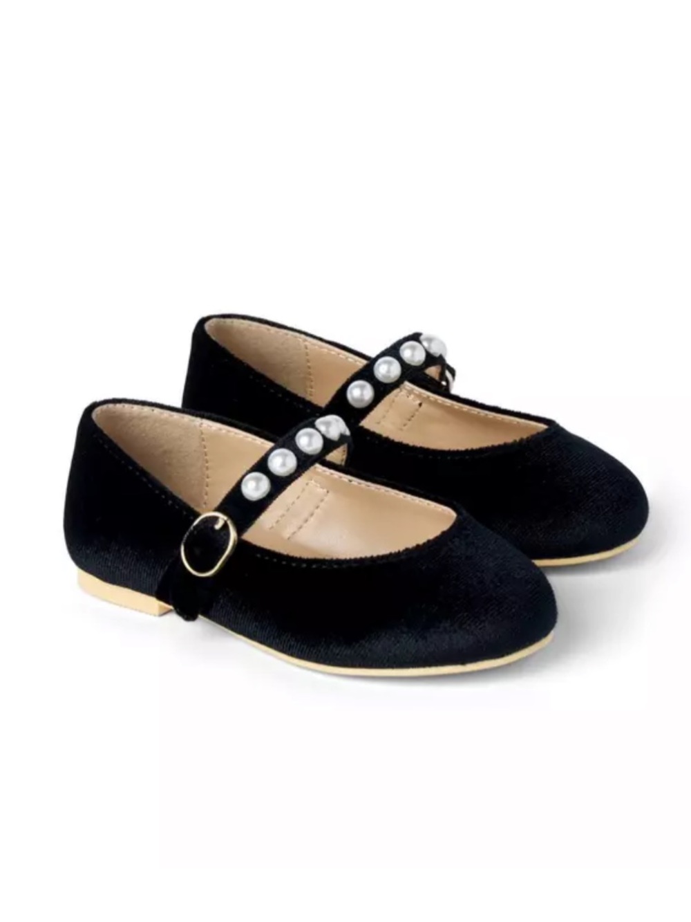 Janie&Jack Velvet Pearl Ballet Flat